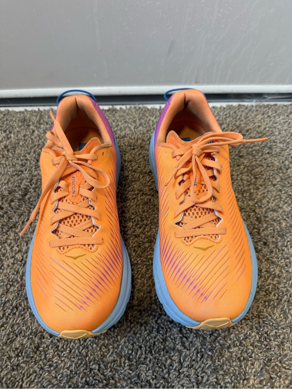 Hoka rincon 3 size 7.5D women’s Orange, Blue & Purple Athletic Sneakers - Picture 2 of 7